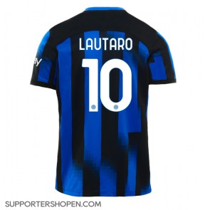 Inter Milan Lautaro Martinez #10 Hemma Matchtröja 2023-24 Kortärmad